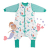 Sleeping Bag with Feet & Foldable Feet Covers - 3.5 TOG Mermaid