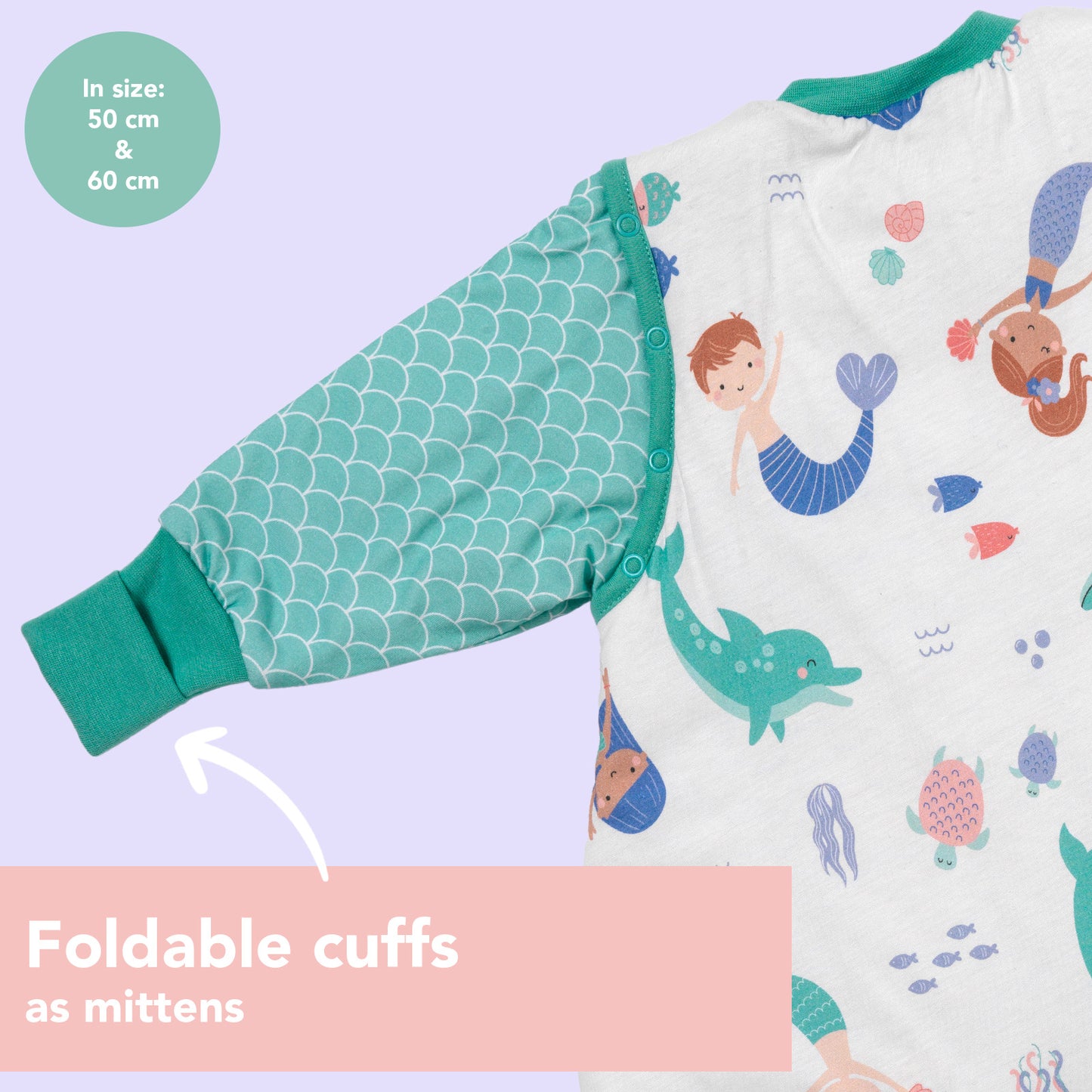 Sleeping Bag with Feet & Foldable Feet Covers - 3.5 TOG