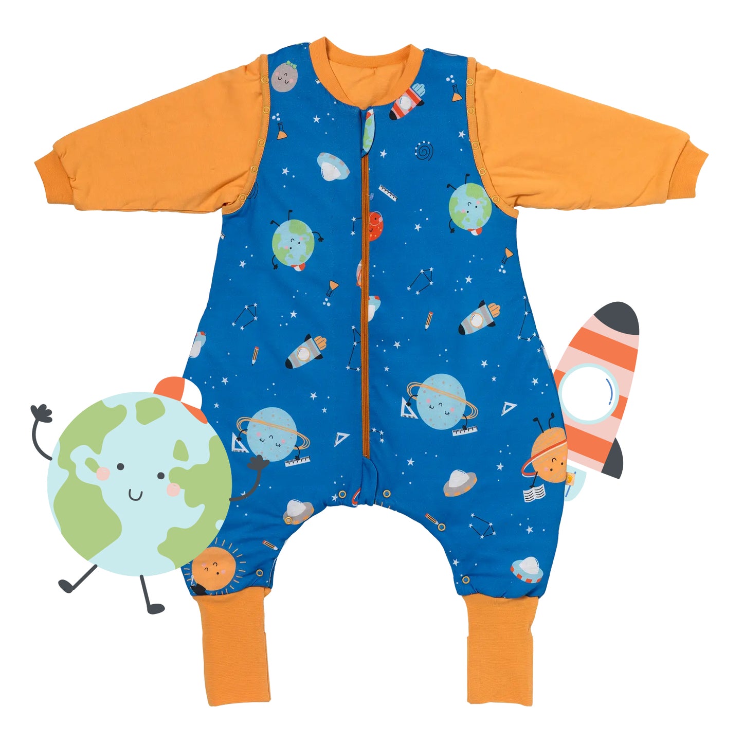 Sleeping Bag with Feet & Foldable Feet Covers - 3.5 TOG