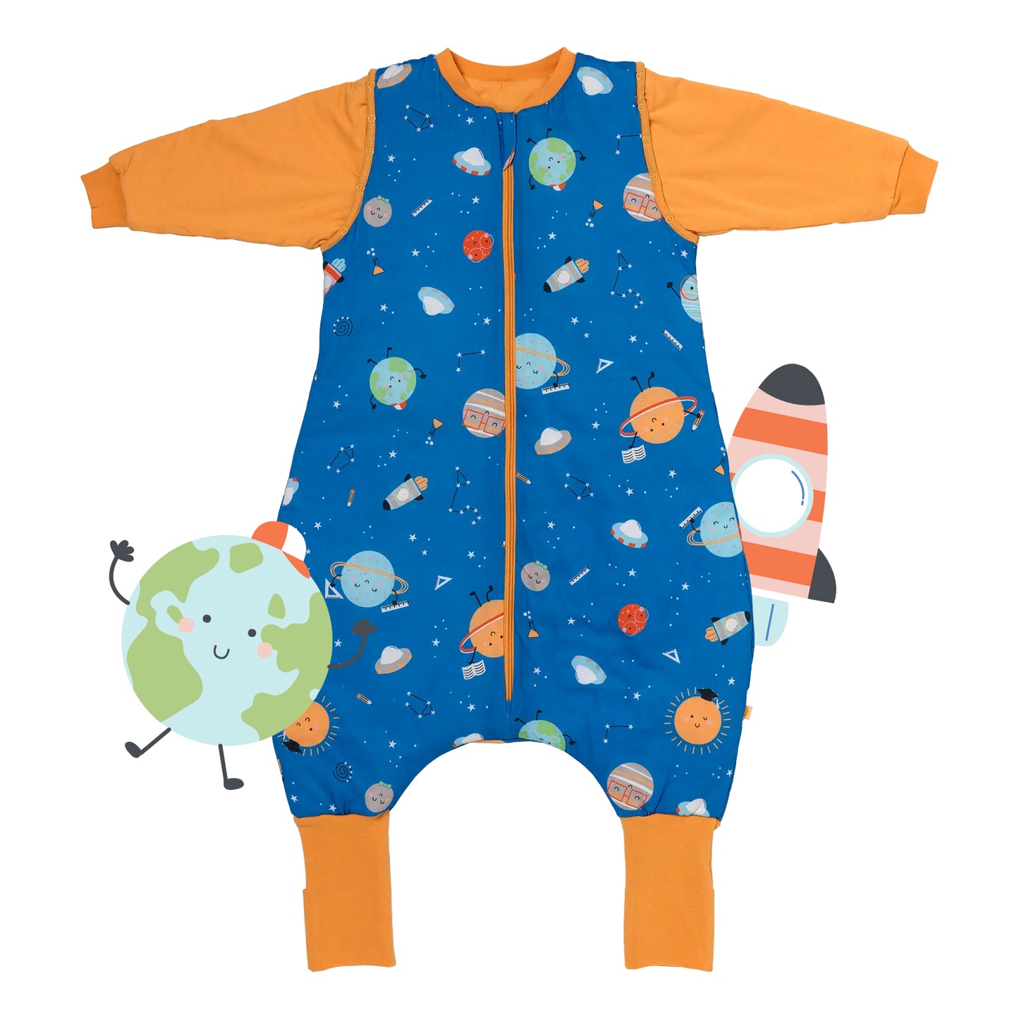 Sleeping Bag with Feet & Foldable Feet Covers - 3.5 TOG