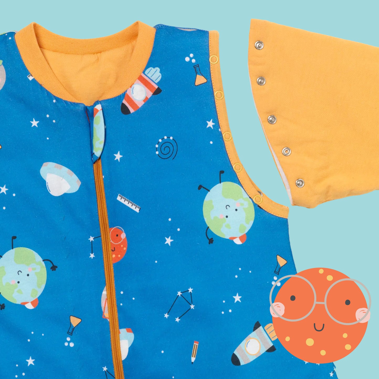 Sleeping Bag with Feet & Foldable Feet Covers - 3.5 TOG