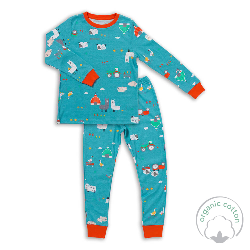 Organic Children's Pyjamas_Farmyard_OEKOTEX_444