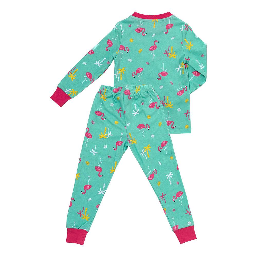 Organic Children's Pyjamas_Flamingo_back_444