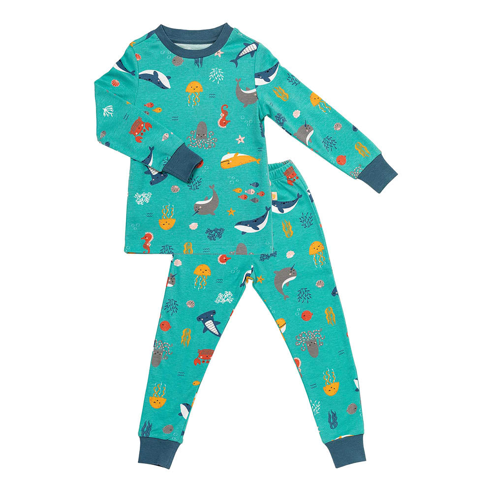 Organic Children's Pyjamas_Under the Sea_front_444