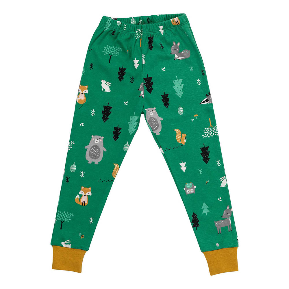 Organic Children's Pyjamas_Woodland Animals_trousers_444