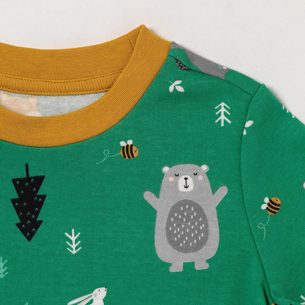 Organic Children's Pyjamas_Woodland Animals_detail_444