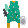 Organic Sleeping Bag with Feet & Foldable Feet Covers - 1.0 TOG_Woodland Animals_front_419