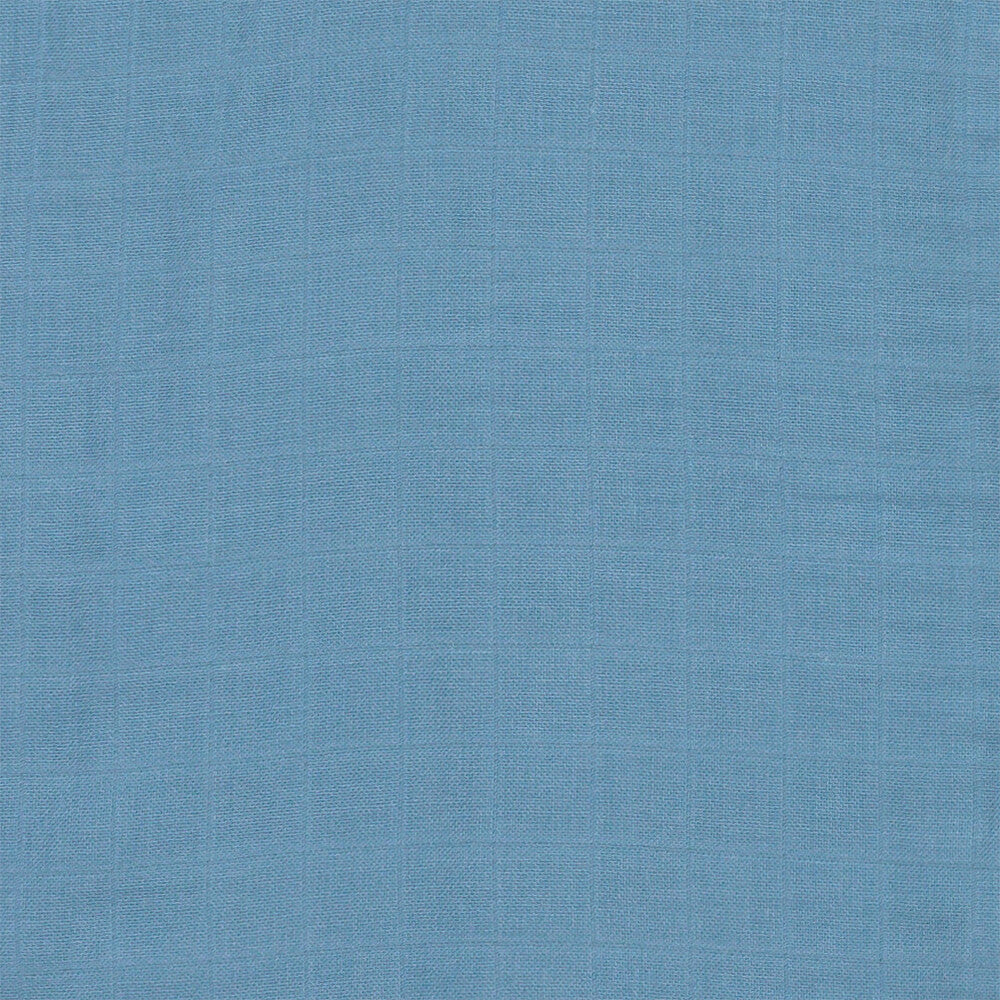 Plain Muslin Sleeping Bag - 0.5 Tog_Blue_4_423